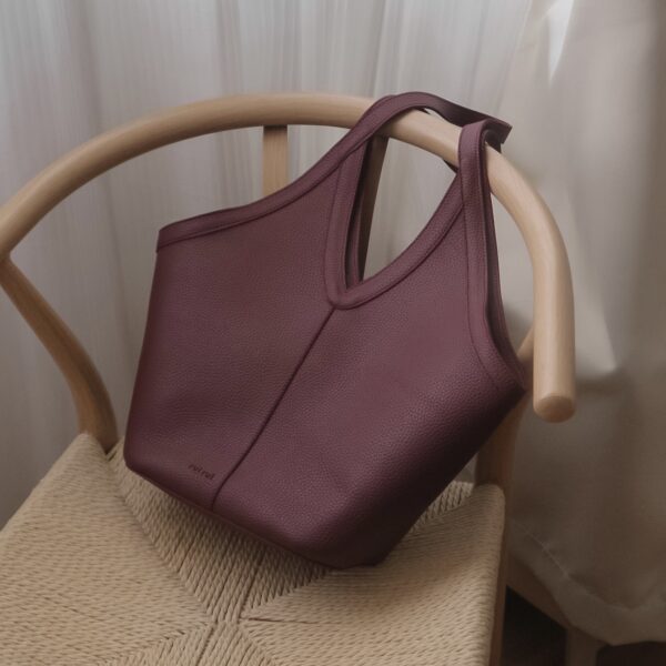 Origami Tote in Burgundy Blossom