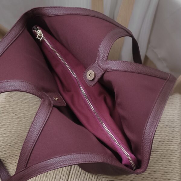Origami Tote in Burgundy Blossom - Image 2